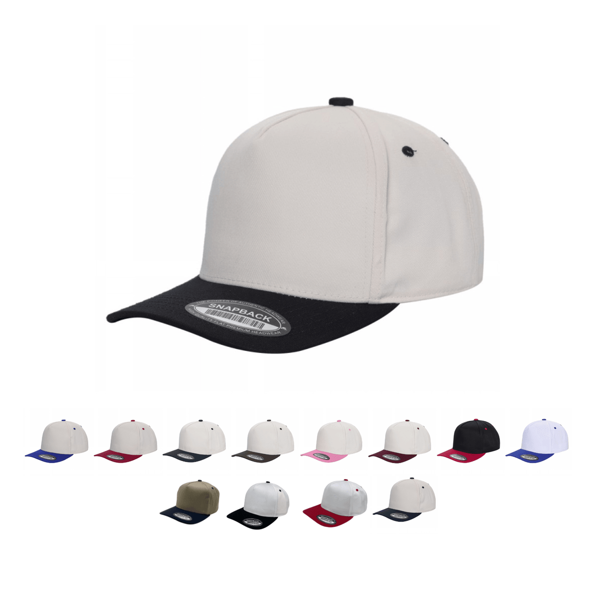 5Panel Solid with Under Bill colored tcoa